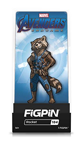 FiGPiN Avengers Endgame: Rocket - Collectible Pin with Premium Display Case - Not Machine Specific