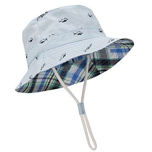 Durio Baby Sun Hat Sun Protection Baby Hats Double Sides Toddler Sun Hats Cap Summer Beach UPF 50+