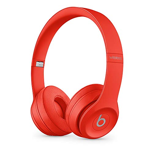 Beats Solo3 Wireless On-Ear Headphones - Apple W1 Headphone Chip, Class 1 Bluetooth, 40 Hours of Listening Time, Built-in Microphone - Red
