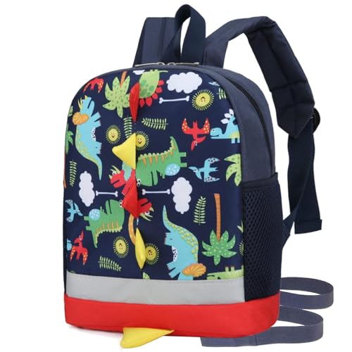 HWJIANFENG Toddler Backpack Boy Kids Backpack with Safety Leash Cute Dinosaur Backpack for Preschool Pre K Baby Daycare Bag Schoolbag
