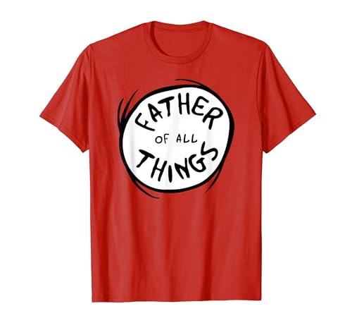 Dr. Seuss Father of all Things Emblem RED T-Shirt