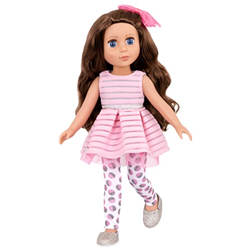 Glitter Girls - Bluebell 14-inch Poseable Fashion Doll - Dolls for Girls Age 3 & Up,Pink, Brown, Silver, Blue