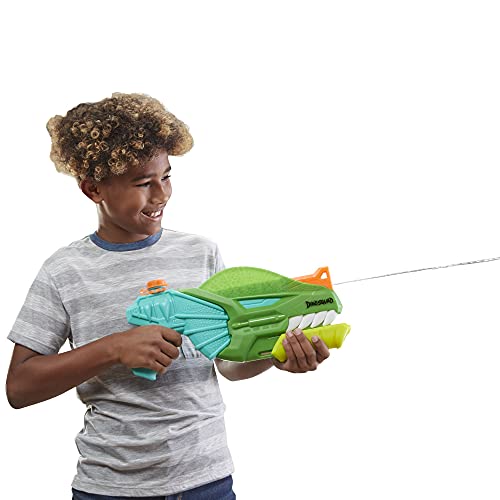 NERF Super Soaker DinoSquad Water Blaster, Pump-Action for Outdoor Summer Games, for Kids, Teens & Adults