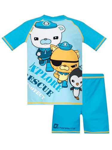 OCTONAUTS Swim Set | Two Piece Swimwear for Kids | Captain Barnacle Swimming Suit for Boys | Blue 6