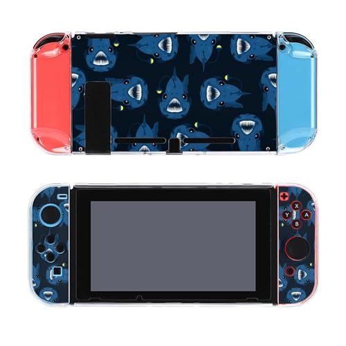 AoHanan Deep Sea Fish Switch Screen Protector Case Cover Full Accessories Switch Game Case Protection Skin for Switch Console and Joy-Cons