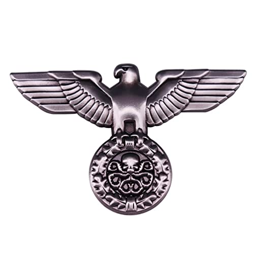 WWII German Visor Cap Eagle Badge WW2 Germany Metal Brooch WWII Germany Brooch Military Army Jewelry Accessory