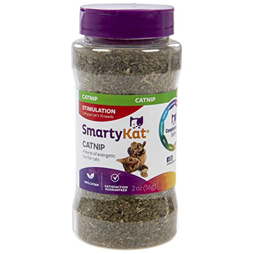 SmartyKat Catnip for Cats & Kittens, Shaker Canister - 2 Ounces