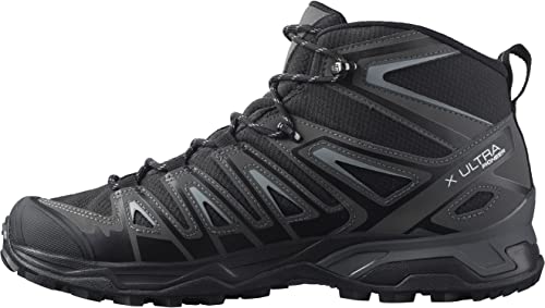 Salomon Men's X ULTRA PIONEER MID CLIMASALOMON™ WATERPROOF Hiking Boots for Men, Black / Magnet / Monument, 11