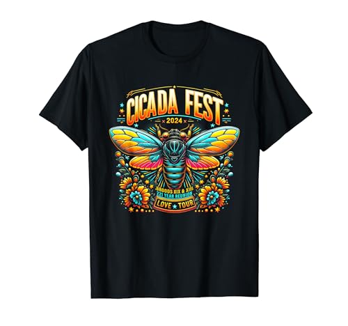 Entomology Cicada Fest 2024 Broods XIX & XIII Love Tour Tee T-Shirt