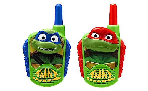 eKids Teenage Mutant Nina Turtles Toy Walkie Talkies for Kids, Static Free Indoor and Outdoor Toys for Boys, Designed for Fans of Ninja Turtles Toys