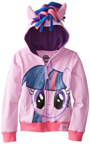 My Little Pony Girls' Twilight Sparkle Cosplay Hoodie, Twilight Sparkle, 8-10