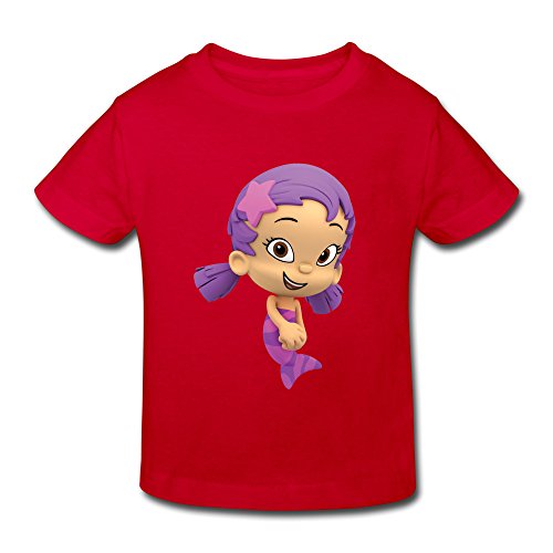 XFSHANG Kids Toddler Fans Brand Bubble Guppies Oona T-Shirt Red US Size 2 Toddler