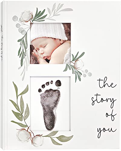 Baby Memory Book for the Modern Minimalist - Simple Baby Book for Boy or Girl - First Years Journal - Monthly Milestone Keepsake Record Book - Gender Neutral Pregnancy Gift for Baby Shower