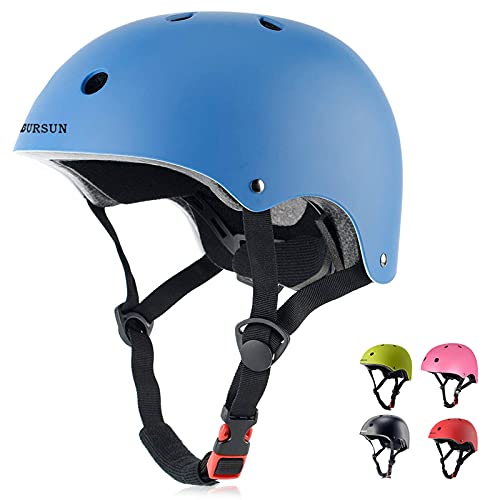 BURSUN Kids Bike Helmet Ventilation & Adjustable Toddler Helmet for Ages 2-3-5-8 Kids Boys Girls Multi-Sport Helmet for Bicycle Skate Scooter, 5 Colors
