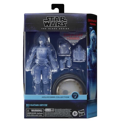 STAR WARS The Black Series - Holocomm Collection - Bo-Katan Kryze - 6' Collectible Action Figure with Holographic Disco That Lights Up - Ages 4+
