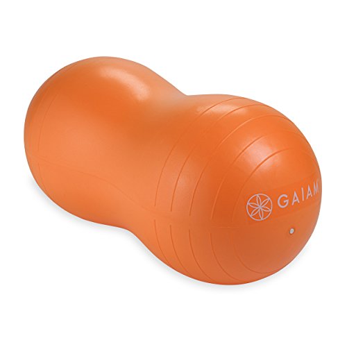 Gaiam Kids Active Seat Peanut Shaped Bounce Desk Chair -Exercise Yoga Balance Sitting Ball - Sensory Toys- Flexible Seating, Wiggle Seat for Boys and Girls - Orange