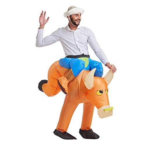 TOLOCO Inflatable Costume for Adults, Blow up Costume， Men Halloween Costume, Animal Cosplay Costume