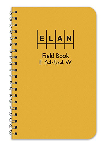 Elan Publishing Company E64-8x4W Wire-O Field Surveying Book 4 ⅞ x 7 ¼ Yellow Stiff Cover (E64-8x4W Yel)