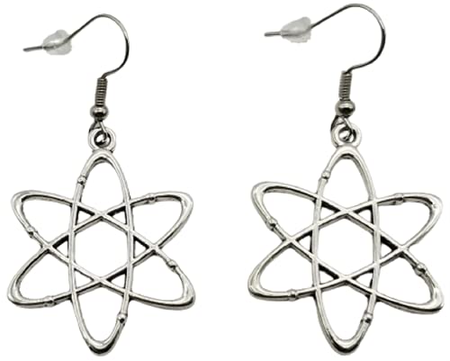 Kit's Kiss Atom Earrings Atomic Science Teacher Gift Chemistry Teacher Physics Teacher Scientist Chemist Physicist Gift Atom Symbol Jewelry
