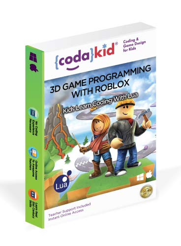 CodaKid Roblox Coding, Award-Winning, Coding for Kids, Ages 9+ with Online Mentoring Assistance, Learn Computer Programming and Code Fun Games with Lua and Video Game Programming Software (PC & Mac)