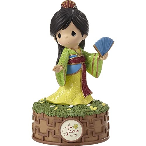 Precious Moments Disney Showcase Mulan Musical | Be True to You Resin Musical | Disney Decor & Collectibles | Hand-Painted