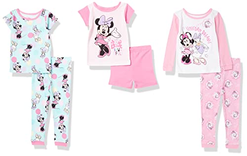 Disney Unisex Child 6-piece Loose-fit Pajama Set, Unicorn Dreams, 4 US