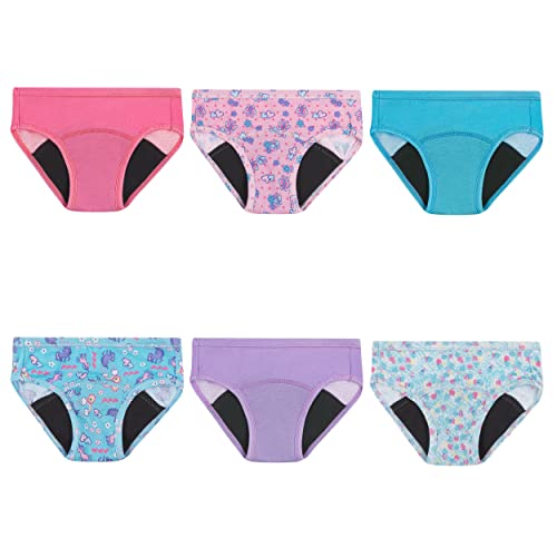 Hanes Girls Toddler Potty Trainer Briefs, 6-pack Underwear, Assorted, 2-3 US