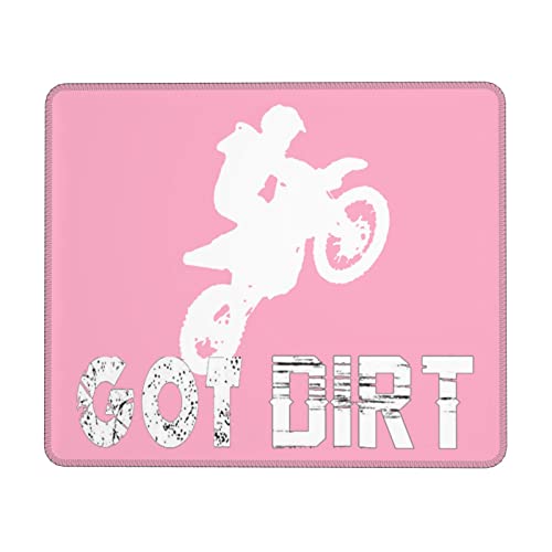 Got Dirt Bike Motorcross Racing Mouse Pad 12x10 in Non-Slip for Gaming Design Large Desk Decor