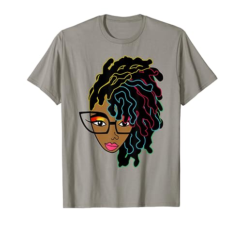Loc'd Hair Girl African American Black Women Pride T-Shirt
