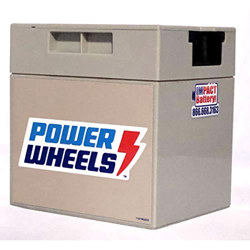 12-Volt Battery Fits Power Wheels Branded Toys: Replacement Part 1001175653, 00801-0638, 00801-1869 All Gray Rechargeable