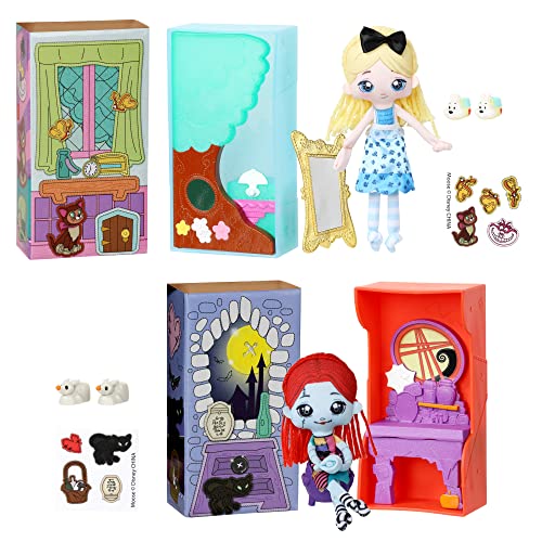 SWEET SEAMS Disney Single Pack Bundle: The Nightmare Before Christmas - Sally & Alice in Wonderland 6' Soft Rag Dolls and Playsets