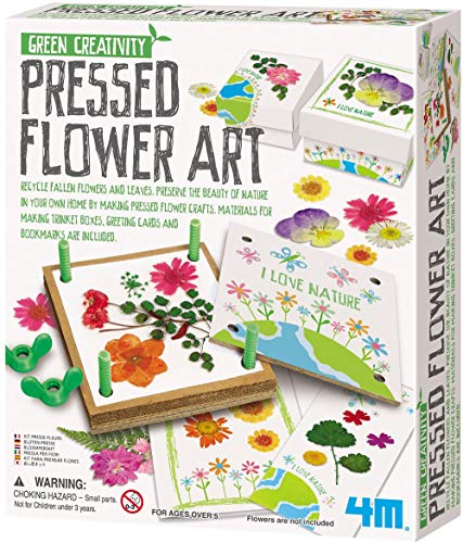 4M Green Creativity Pressed Flower Art Kit, Recycle Flowers Art & Crafts DIY Kit, For Boys & Girls Ages 5+