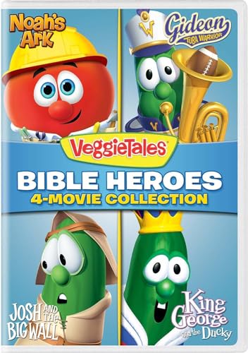 VeggieTales: Bible Heroes 4-Movie Collection (Noah's Ark / Gideon Tuba Warrior / Josh and the Big Wall / King George and the Ducky) [DVD]