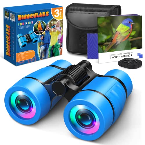 Toys for 3-7 Year Old Boys: LET'S GO! Binoculars for Kids with Bird Watching Manual Easter Birthday Gifts for 4 5 6 7 Year Old Boy Girls Outdoor Toy for Kid Ages 5-7 Toddler Camping Telescope