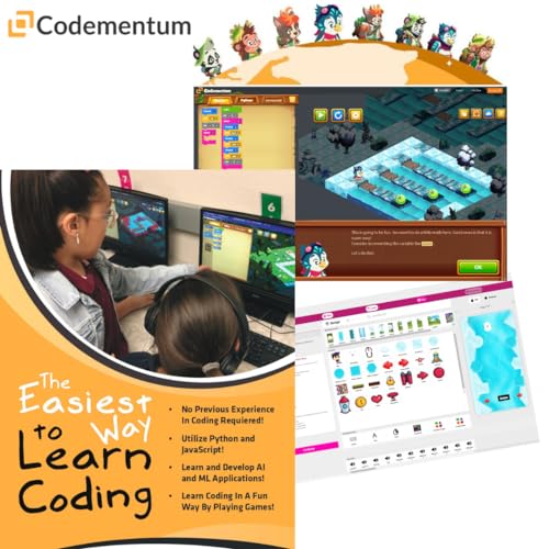 Learn Coding for Kids & Beginners - Block Coding Games, Learn JavaScript & Python Through Fun, STEM Coding Education, Ideal for Young Tech Enthusiasts 7-18 (7-11 Years (3 Months Subscription))