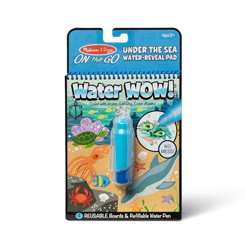Melissa & Doug On the Go Water Wow! Reusable Water-Reveal Activity Pad - Under the Sea - FSC Certified