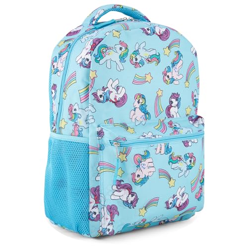 My Little Pony Classic Backpack - Featuring Twilight Sparkle, Rainbow Dash, and More - Officially Licensed MLP Kids School Bag