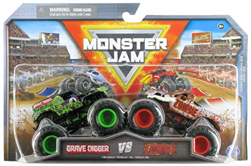 Monster Jam 2-Pack Series 22 Grave Digger vs Zombie