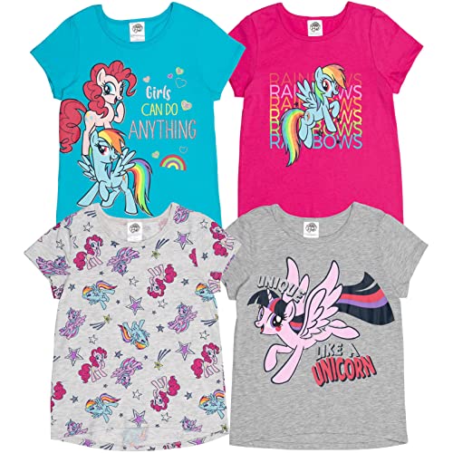 My Little Pony Little Girls 4 Pack Graphic T-Shirt Multicolor 6-6X