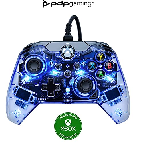 Afterglow LED Wired Game Controller - RGB Hue Color Lights - USB Connector - Audio Controls - Dual Vibration Gamepad- Xbox Series X|S, Xbox One, PC