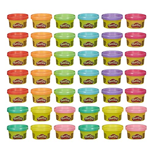 Play Doh Bulk Handout 42 Pack of 1-Ounce Modeling Compound, Party Favors, Kids Easter Basket Stuffers or Egg Fillers, Ages 2+ (Amazon Exclusive)