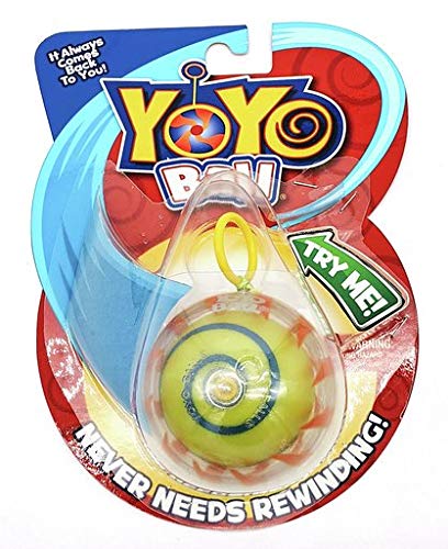 Big Time Toys Yoyo Ball Automatic Return Yoyo, Assorted Colors and Patterns, Never Needs rewinding, New Twist on Old Fun, Enhances Motor Skills and Hand-Eye Coordination, Grows with Skill Level