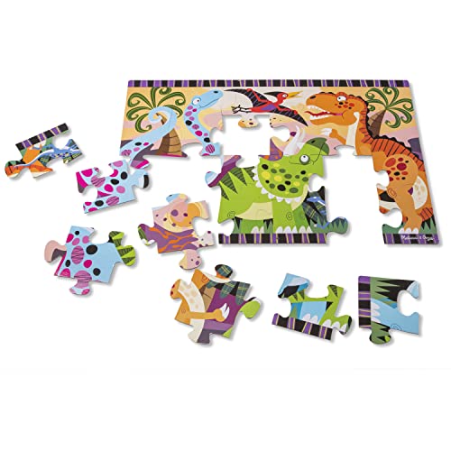 Melissa & Doug Dinosaur Dawn Jumbo Jigsaw Floor Puzzle (24 pcs, 2 x 3 feet)