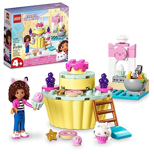 LEGO Gabby's Dollhouse Bakey with Cakey Fun 10785 Building Toy Set for Fans of The DreamWorks Animation Series, Pretend Play Kitchen, Oven and Giant Cupcake to Decorate, Gift for 4+ Year Olds