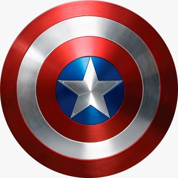 Avengers Endgame Captain America Shield - Metal Prop Replica - Screen Accurate Red, Blue