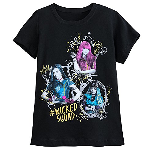 Girls Disney Descendants Cast T-Shirt (Size 14) Black