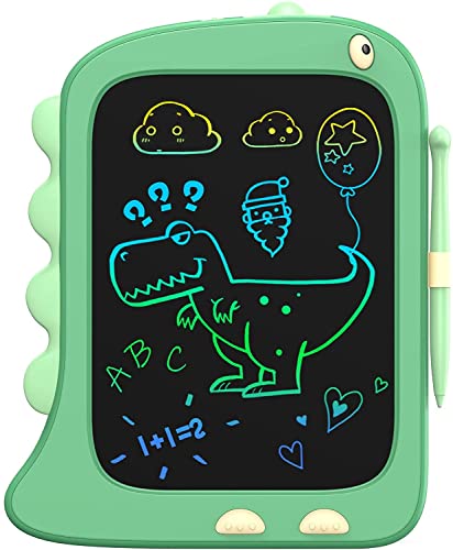 ORSEN 8.5 Inch LCD Doodle Board Tablet Toy - Green Dinosaur Drawing Pad for Kids 2-6 Years Old - Christmas and Birthday Gifts