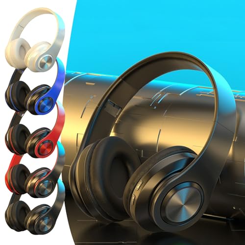 Wireless Gaming Headsets Bluetooth Headphones, Noise Reduction Over Ear Wireless Bluetooth Earphone Wired and Wireless Mode Smart Bluetooth Stereo Gifts for Women Men Earphone # Clearance