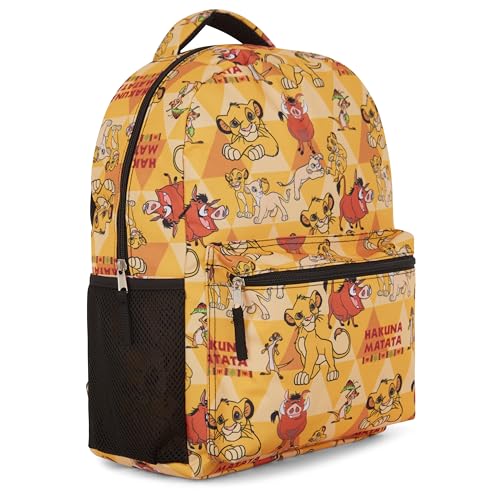 Disney The Lion King Kids Backpack - Hakuna Matata Adventure - Simba, Mufasa, Scar, Timon, and Pumbaa – Roaring Style for Every Cub's Journey!