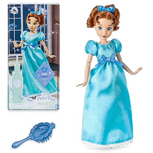 Disney Store Official Wendy Classic Doll from Peter Pan – Authentic 10-Inch Collectible Toy Figure for Kids & Fans of Disney's Peter Pan - Durable Playset for Imaginative Play
